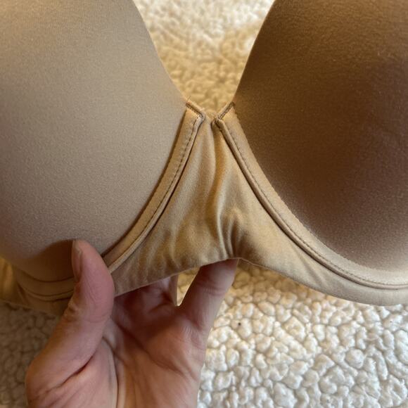 Aerie 34G Bra Full Coverage Real Sunnie Nude T Shirt Underwire Lined Beige - Picture 2 of 8